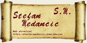 Stefan Medančić vizit kartica
